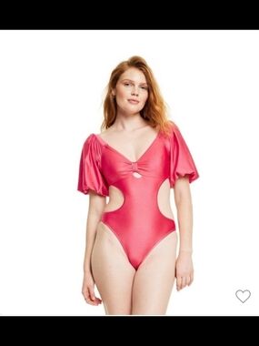 Fe Noel Pink Cutout One-Piece Swimsuit